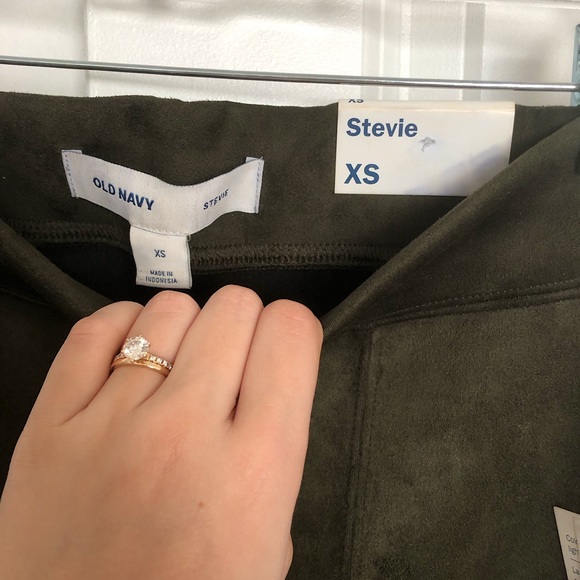 NWT Old Navy Stevie Faux Suede High Rise Pull-On Skinny Pants | XS - Picture 5 of 5